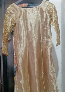 Women Golden Shine Kurta Sets