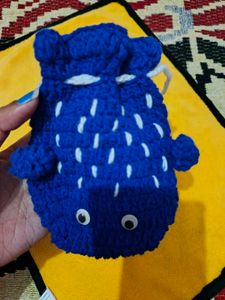 Crochet Purse- Fish Shape Pouch 🐠