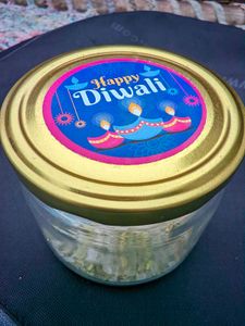 Glass Jar Like New One Time Use Only .
