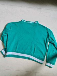 Green Printed Sweatshirt