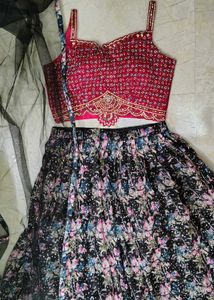 Last price for Lehenga Contrast 😍🔥❤️ fashionable