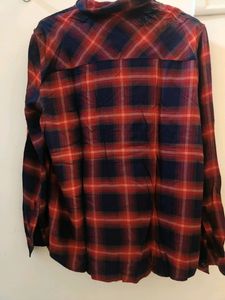 Gap Red And Blue Cheques Shirt At Discount