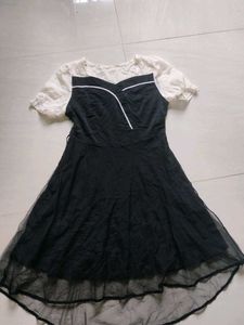 Black &amp; White Dress with unique design