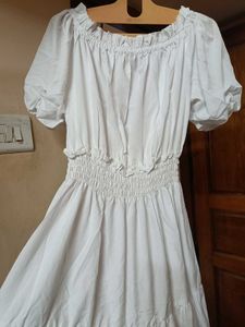 NEW WHITE TIERED DRESS