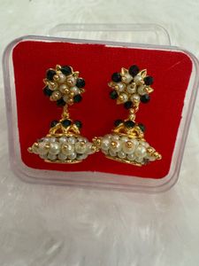 Pearl Jhumka Earrings