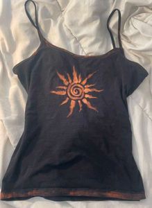 Colour faded Top - Sun Design