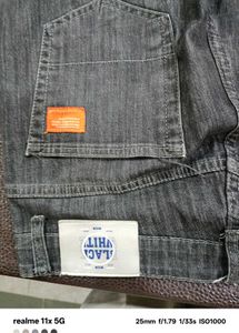 Black &amp; White Denim Jeans