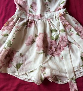 White Floral Playsuit