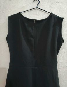 Elegant Black Fit And Flare Dress