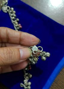 Vintage Silver Anklets with Bells