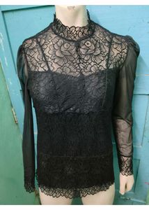 Elegant Black Lace Top