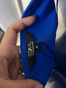 Pintrest Blue Embellished Party Dress