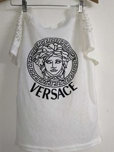 Versace Graphic Tee - White
