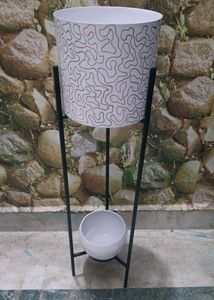 Standing White Planters