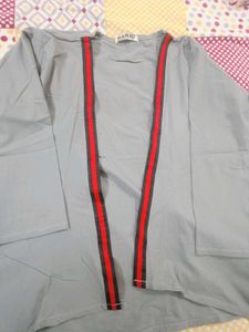 Grey Jacket And Crop Top