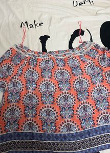 western off shoulder top