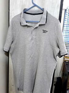Reebok Gray Polo Shirt