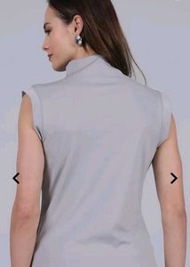 🔥 Shein Navy High-Neck Premium Top + FREE Toothpi