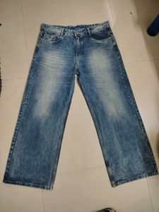 Wide Leg Denim Jeans