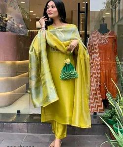 Women's Chanderi Cotton Suit