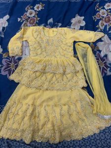 Yellow Wedding Lehenga Dress