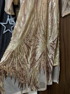 Sparkling Gold Sequin Party Dress