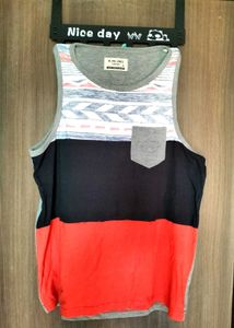 Gym Vest Colour Block
