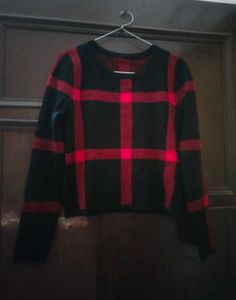 Red & Black Plaid Pullover