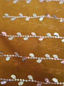 Elegant Brown &amp; Black Saree