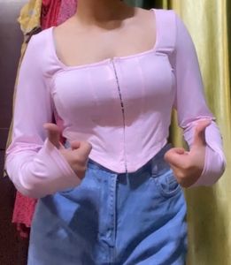 Imported Pink Corset Top