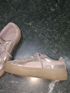 PumaBasket Platform NS Wns Metallic