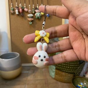 Bow Bunny Clay Charm