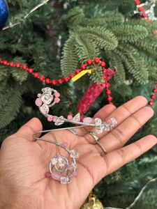 rose quartz and pink onyx arm cuff