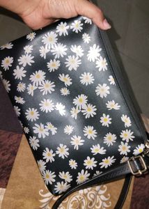 Daisy Print Crossbody Bag