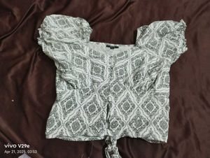 Zara Cotton Crop Top - Light Yellow