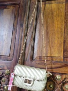 Lino Perros Gold Toned Sling Bag(NO TAGS)