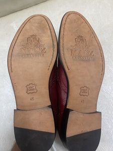 Burgundy Wingtip Dress Shoes