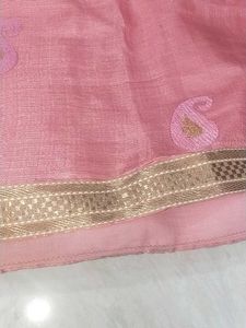 Pink Colour Saree And Looking Beautifull