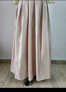 Elegant Lace &amp; Satin Maxi Dress
