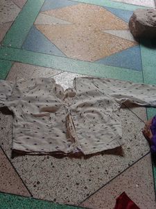Patterned Cream Shirt