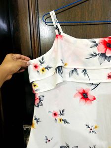 Floral Cold Shoulder Top