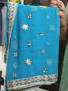 new pretty blue dupatta