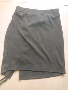 Drawstring Mini Skirt