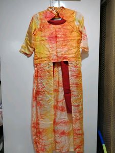 Stylish Kurti Wd High Waist Pants