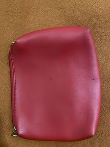 Red Tote Bag With Pouch