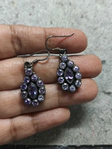 925 silver amethyst Stone Earrings