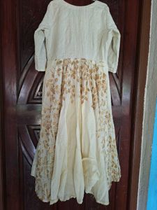 Cream Color Anarkali Kurta