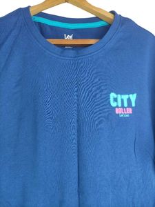 Lee Blue Graphic Print T-Shirt