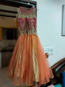 Party Wear Gown, Bust 32, Length 46 With Margin