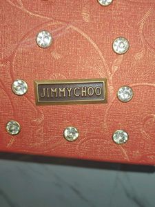 Jimmy Choo Embellished Red Bag